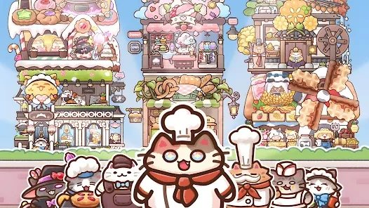 Cat Bakery cozy gameplay scene